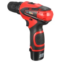 DC 12V Power Drills Two Speed Electric Screwdriver 2 Batteries 1 Charger Screw Driver Tools Kit