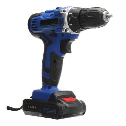 25V Rechargeable Cordless Drill Lithium-Ion Electric Hammer Screwdriver