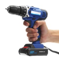 25V Rechargeable Cordless Drill Lithium-Ion Electric Hammer Screwdriver