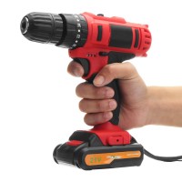 21V Cordless Hammers Impact Drill Rechargeable Electric Screwdriver 1 Charger 2 Batteries