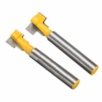 2pcs 9.52mm and 12.7mm Keyhole Blades T-Slot Cutter Woodworking Router Bits Set