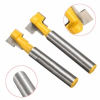 2pcs 9.52mm and 12.7mm Keyhole Blades T-Slot Cutter Woodworking Router Bits Set