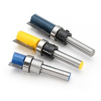 3pcs 1/4 Inch Shank Bearing Flush Trim Pattern Router Bit Set Milling Cutter