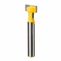 1/4 Inch Shank Yellow T-Slot Cutter Woodworking Router Bit For 1/2 Inch Hex Bolt