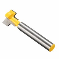 1/4 Inch Shank Yellow T-Slot Cutter Woodworking Router Bit For 1/2 Inch Hex Bolt