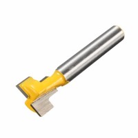 1/4 Inch Shank Yellow T-Slot Cutter Woodworking Router Bit For 1/2 Inch Hex Bolt