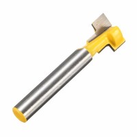 1/4 Inch Shank Yellow T-Slot Cutter Woodworking Router Bit For 1/2 Inch Hex Bolt