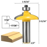 1/2 Inch Shank Drawer And Cabinet Door Front Edging Router Bit Med. Ogee Router Bit